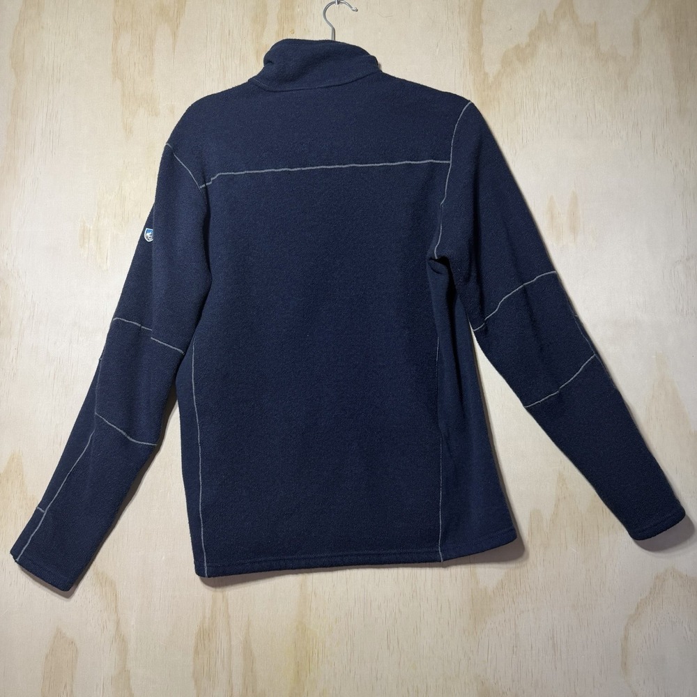 Kuhl Womens Medium Fleece Pullover 1/4 Zip Navy Outdoor Hiking Jacket - Picture 8 of 11